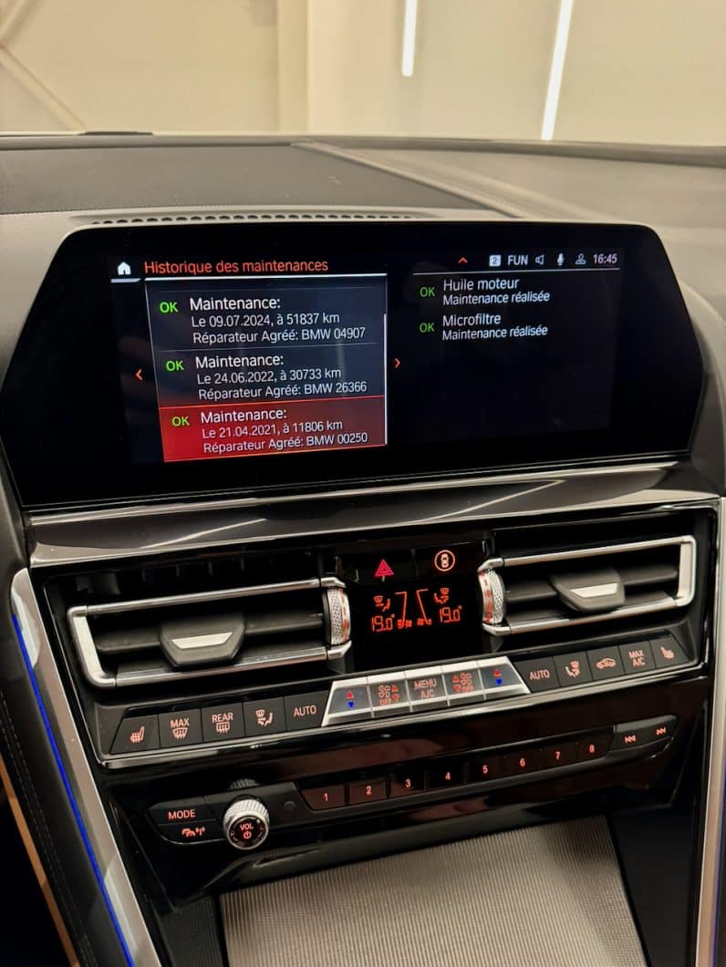 
								BMW Série 8 G15 Coupé M850i xDrive 4.4 i V8 530 cv Carbon Core full									